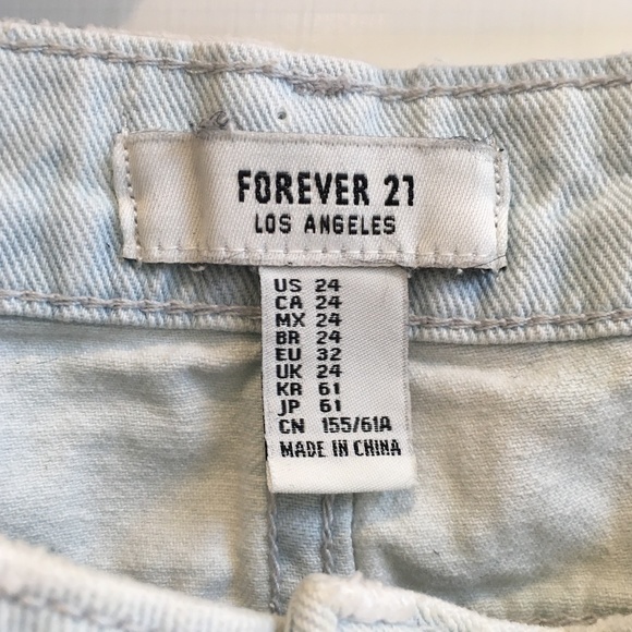 light wash, jean skirt - Picture 5 of 5